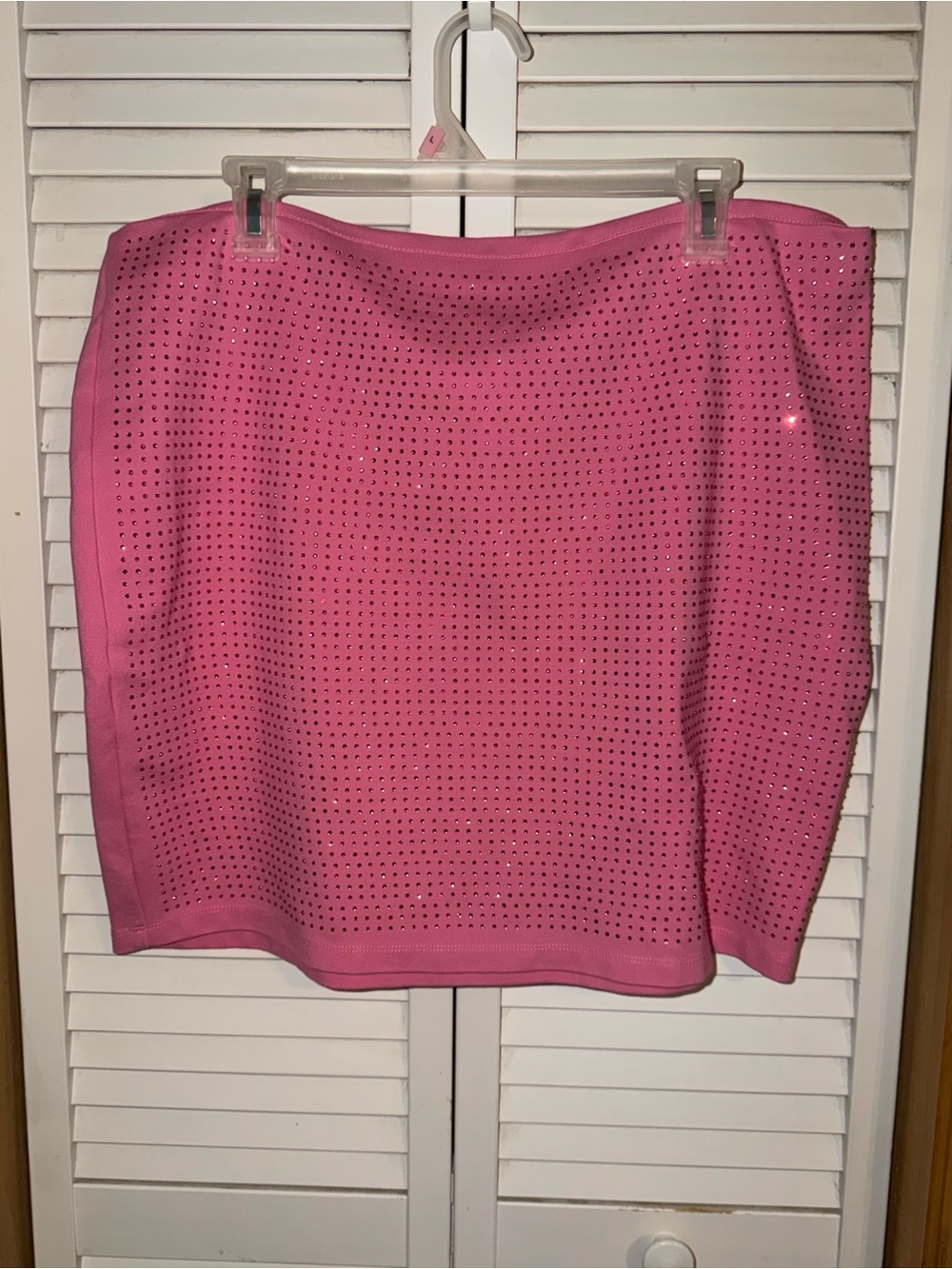 Barbie Forever 21 Plus Pink Perforated Straight Skirt